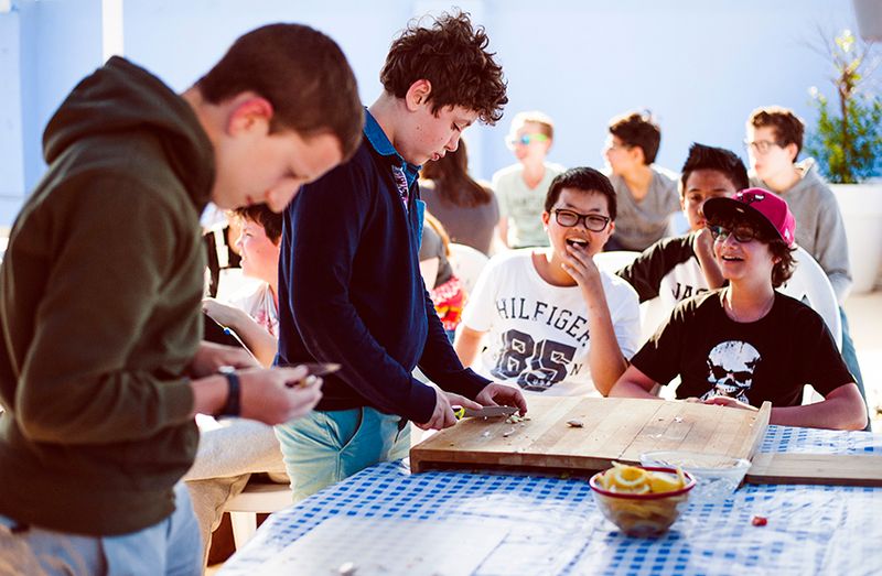 K2 Sprachschule Cádiz - Paella Essen